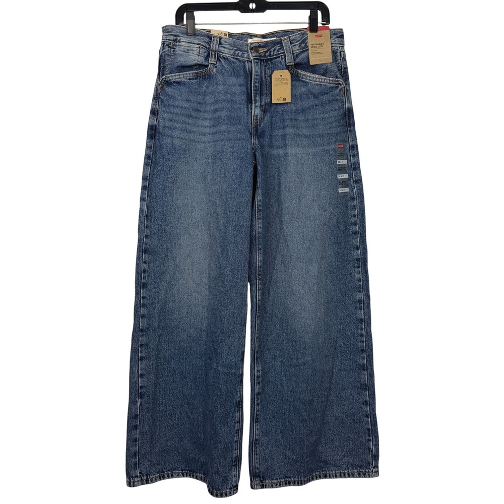 NEW Levi's '94 Baggy WIDE LEG Jeans Women 30x31 100% COTTON Blue Denim $79.50